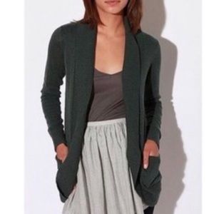 Silence and noise dark green cardigan